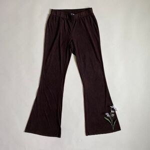 Chocolate brown flare pants